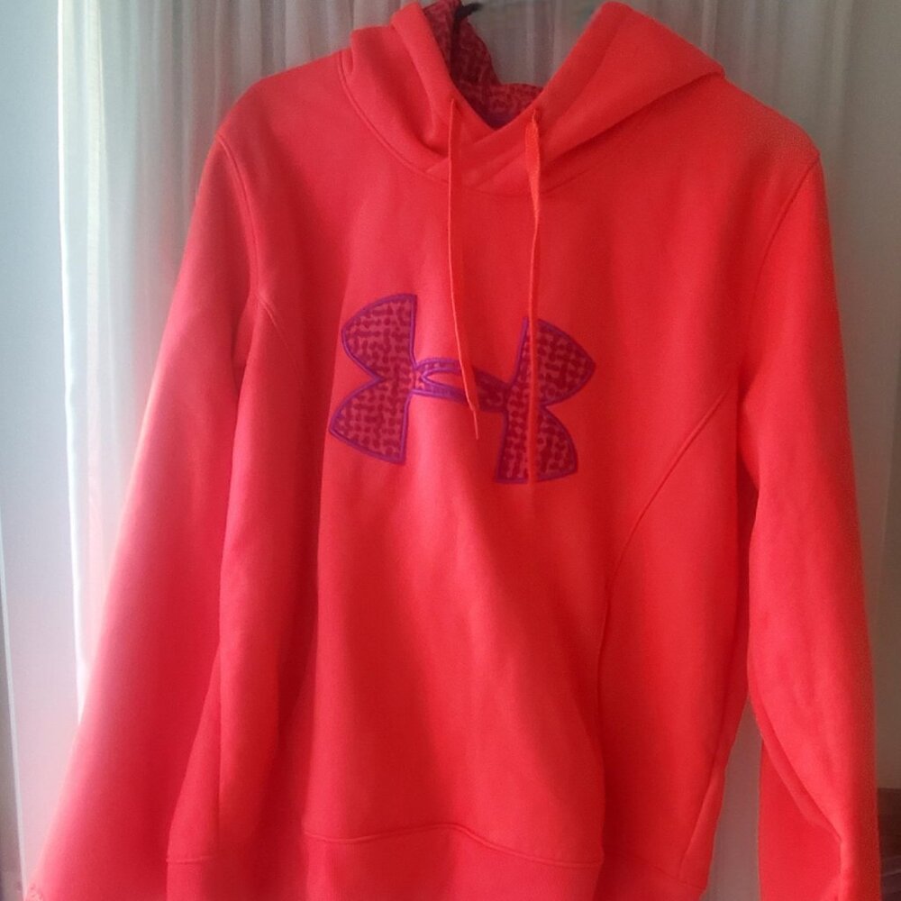 Under Armour Storm women's neon pink XL semi-fitted hoodie